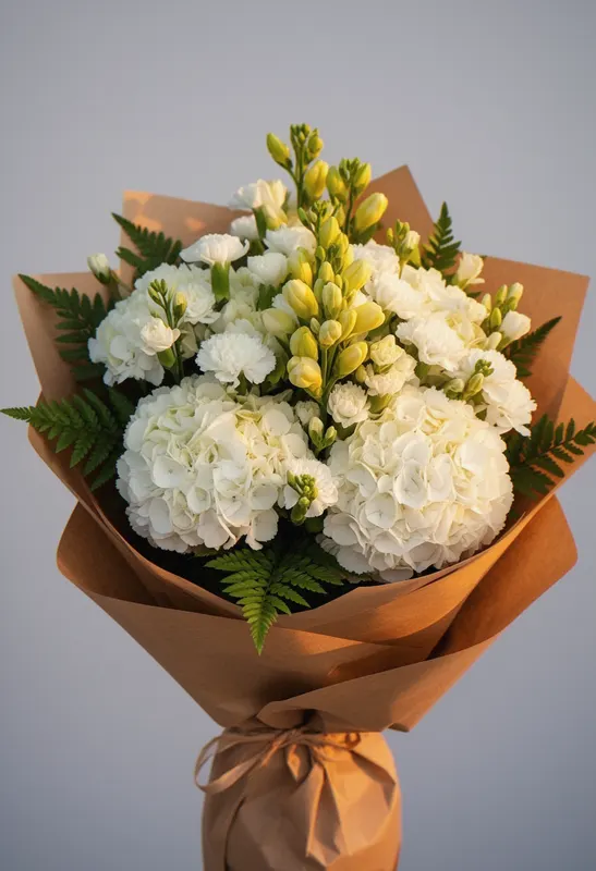 Hortensie Albă Eleganță