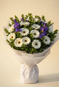 Gerbera Albă Privire