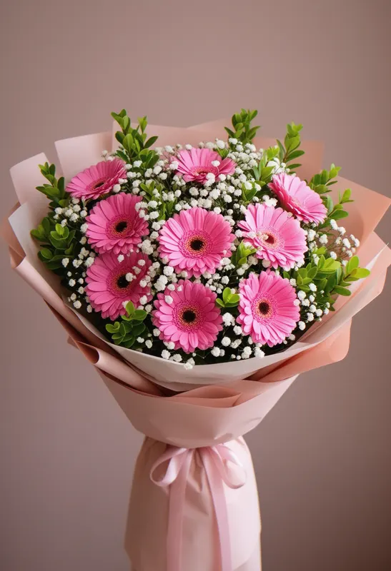 Gerbera Romantică