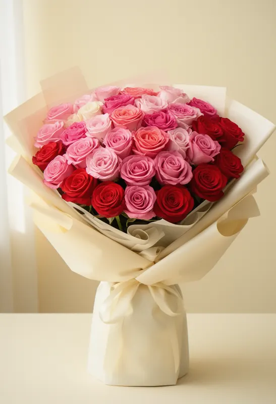 Pink to Red Valentin