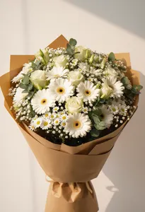 Gerbera Albă Minimă