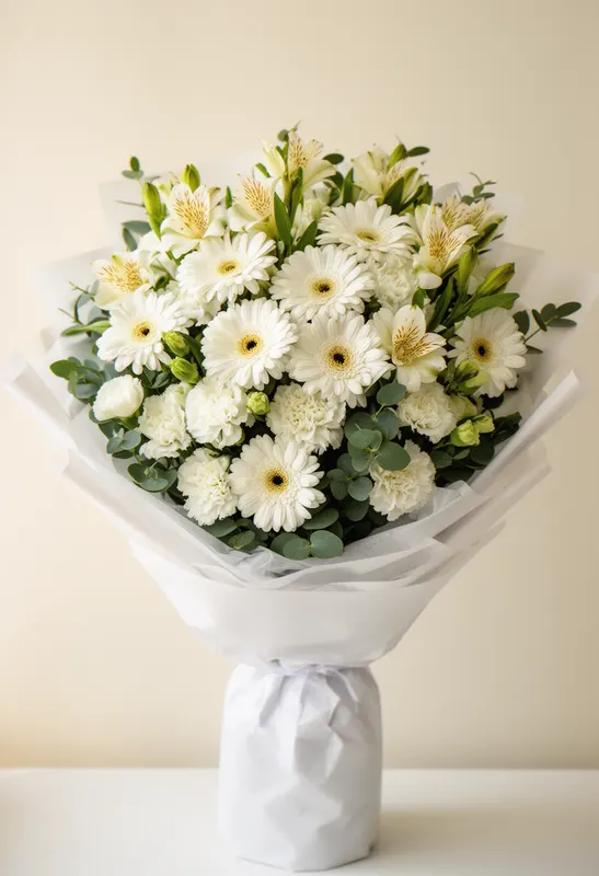 Gerbera Armonie Albă