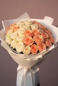 Cream to Peach Nuntă