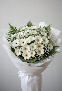 Gerbera Eleganță Albă