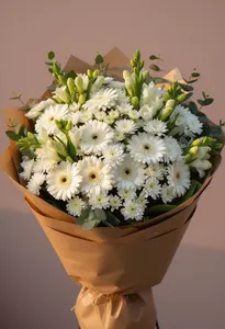 Gerbera Zefir Alb