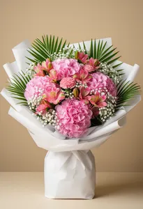 Vis de hortensie roz