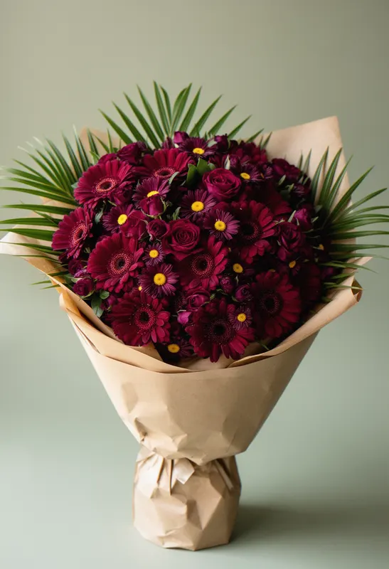 Gerbera Burgundă